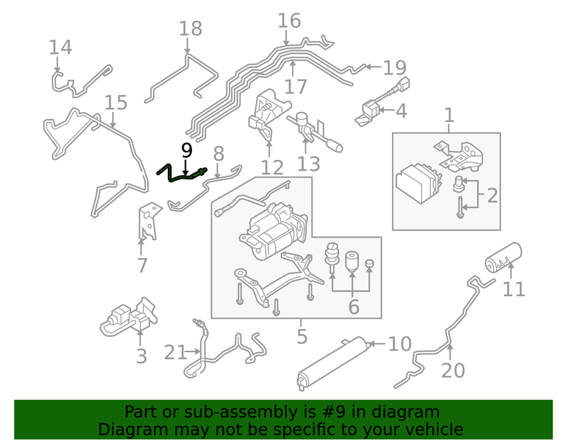 Genuine Porsche parts diagram