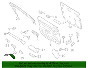Genuine Porsche parts diagram