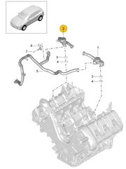 Genuine Porsche parts diagram
