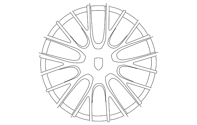 Genuine Porsche parts diagram