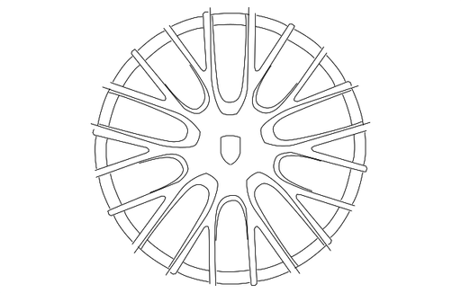 Genuine Porsche parts diagram