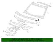 Genuine Porsche parts diagram