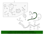 Genuine Porsche parts diagram