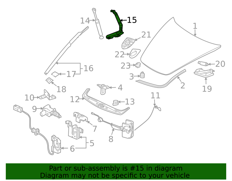 Genuine Porsche parts diagram