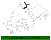 Genuine Porsche parts diagram