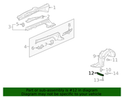 Genuine Porsche parts diagram
