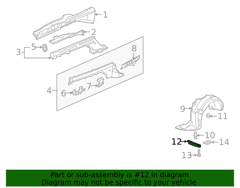 Genuine Porsche parts diagram