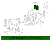 Genuine Porsche parts diagram