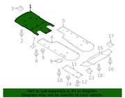 Genuine Porsche parts diagram
