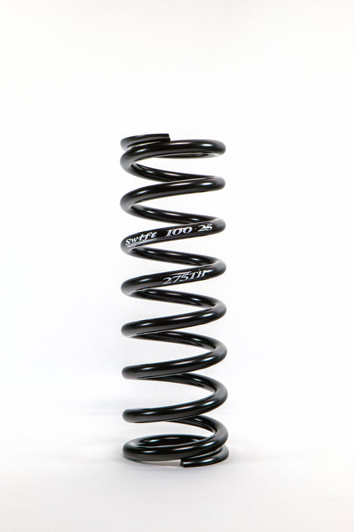 Coil Spring - Coil-Over - Tight Helix - 2.5 in OD - 10 in Length - 275 lb/in Spring Rate - Steel - Black Powder Coat - Each