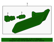 Genuine Porsche parts diagram