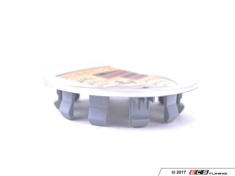 Silver Center Cap With Full Color Porsche Crest - Priced Each