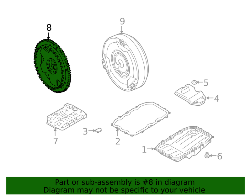 Genuine Porsche parts diagram