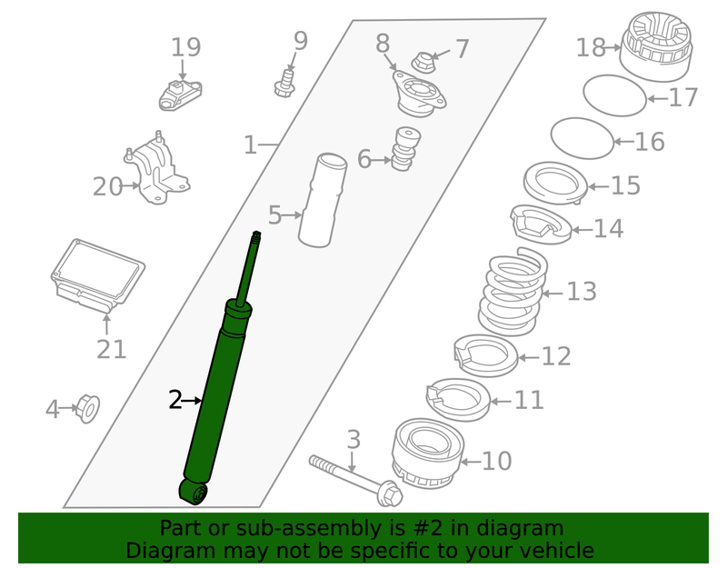 Genuine Porsche parts diagram