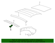 Genuine Porsche parts diagram