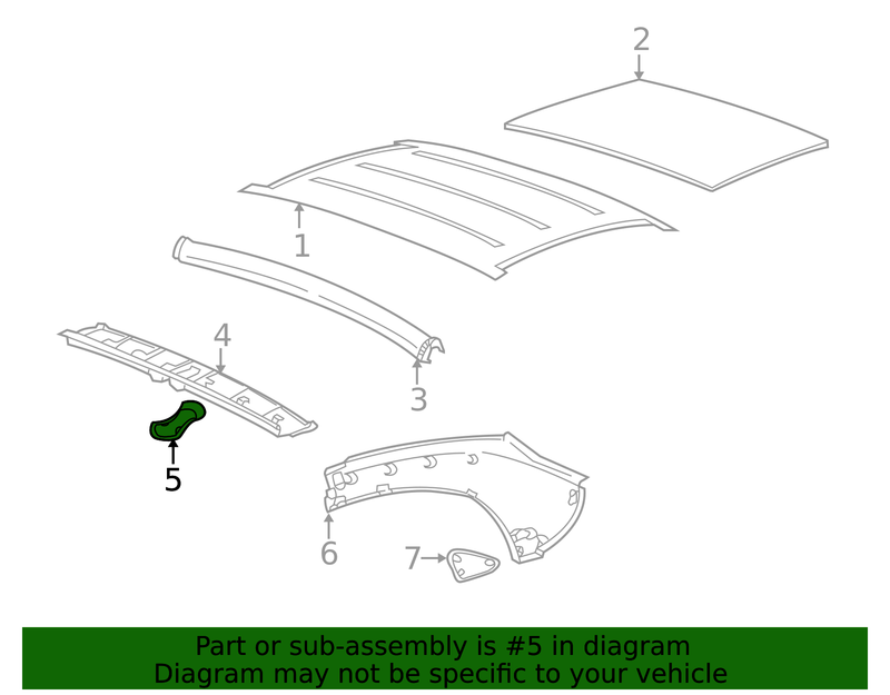 Genuine Porsche parts diagram