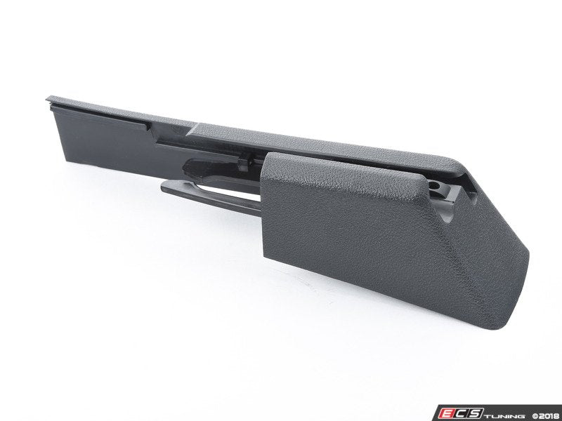 Front Seat Rail Cover - Left Rear - Black