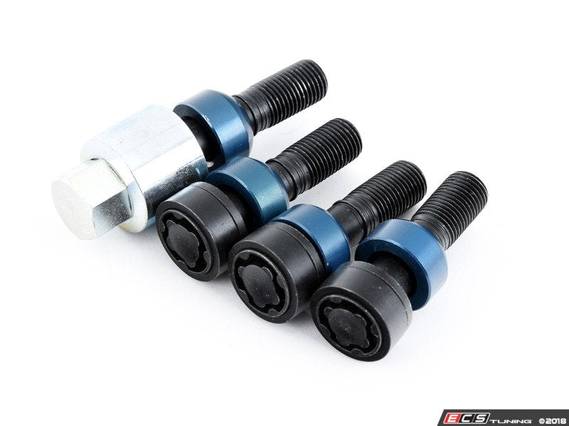 Extended-Length Locking Wheel Bolt Set - Black