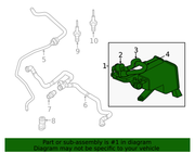 Genuine Porsche parts diagram