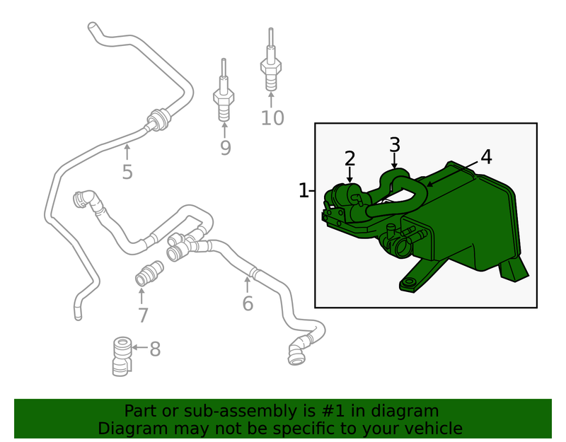 Genuine Porsche parts diagram