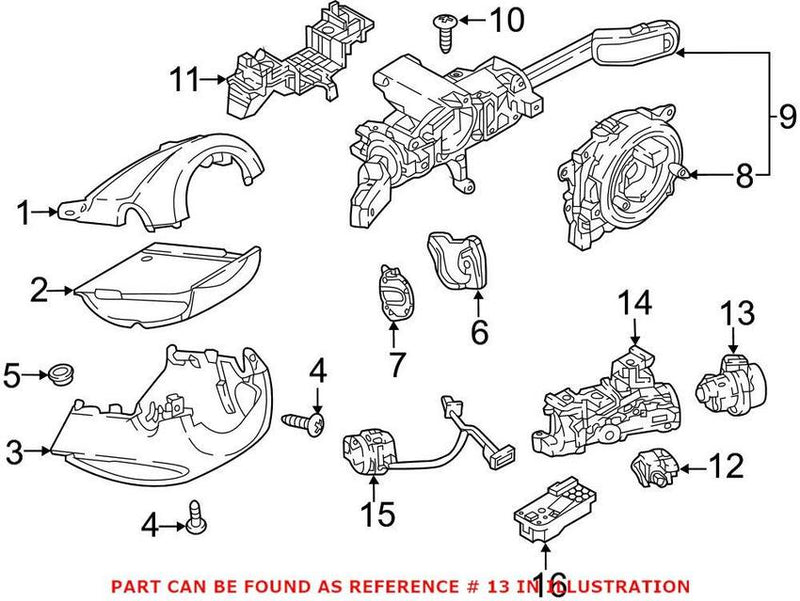 VW Ignition Lock Cylinder 107905855AF – Genuine VW/Audi
