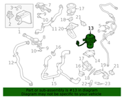 Genuine Porsche parts diagram