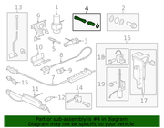 Genuine Porsche parts diagram