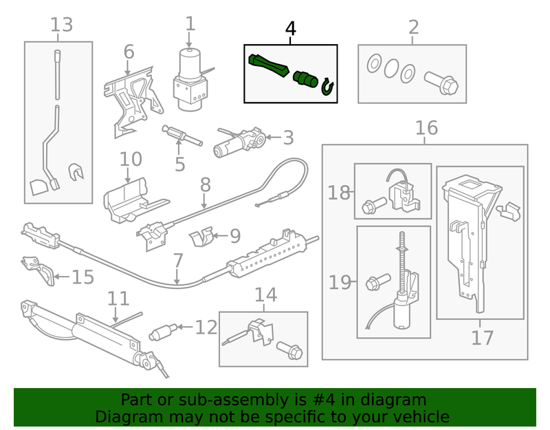 Genuine Porsche parts diagram