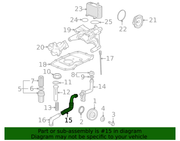 Genuine Porsche parts diagram
