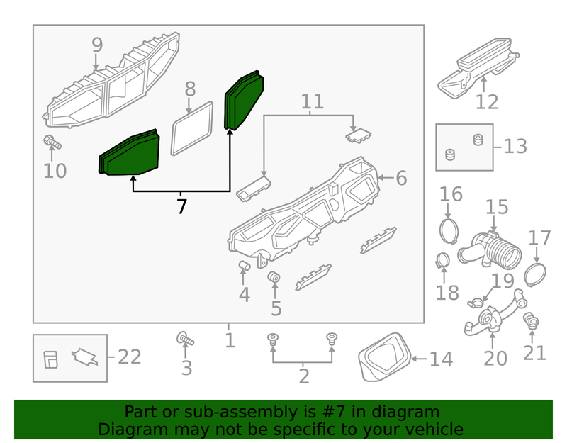 Genuine Porsche parts diagram