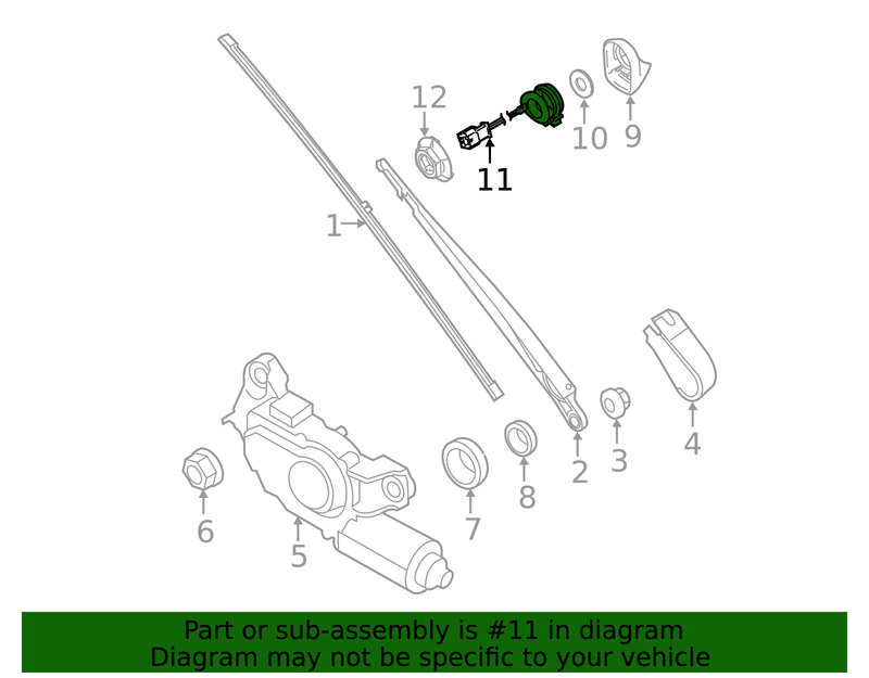 Part can be found as reference #11 in illustration