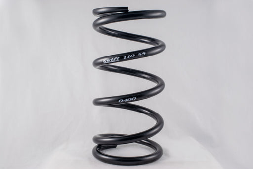 Coil Spring - Conventional - 5.5 in OD - 11 in Length - 400 lb/in Spring Rate - Front - Steel - Black Powder Coat - Each