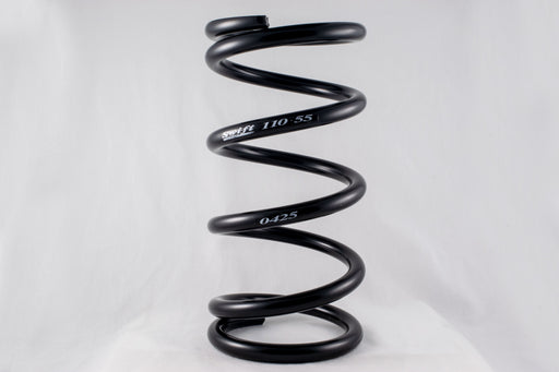 Coil Spring - Conventional - 5.5 in OD - 11 in Length - 425 lb/in Spring Rate - Front - Steel - Black Powder Coat - Each