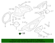 Genuine Porsche parts diagram