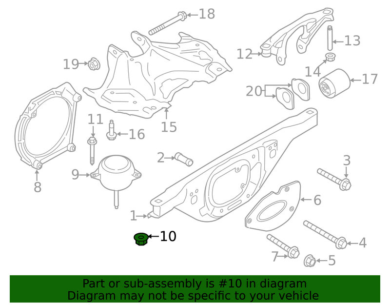 Genuine Porsche parts diagram