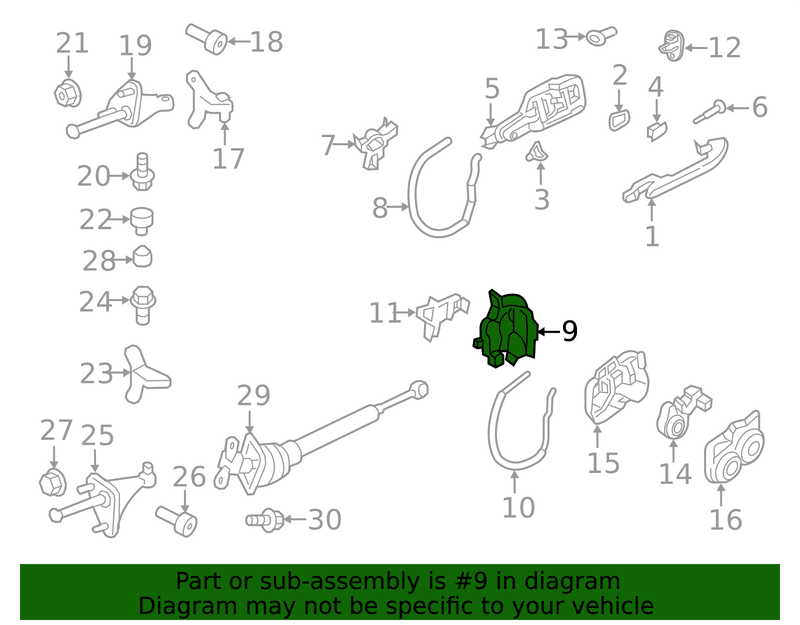Genuine Porsche parts diagram