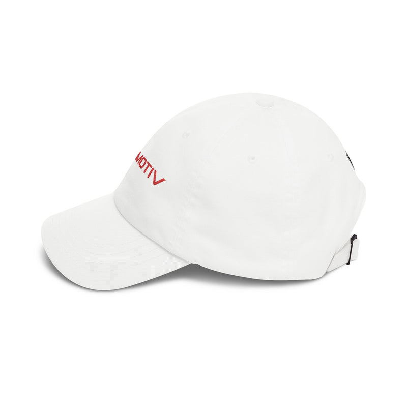 Euromotiv Embroidered Dad Cap — Classic White Adjustable Hat