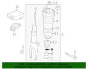 Genuine Porsche parts diagram