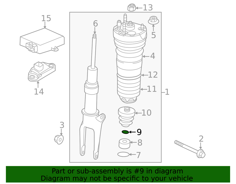 Genuine Porsche parts diagram