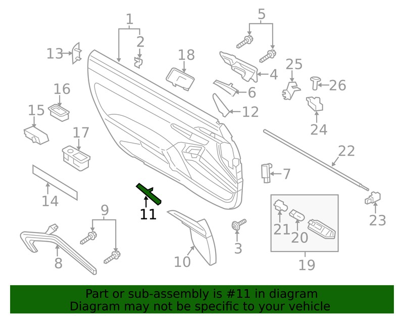 Genuine Porsche parts diagram