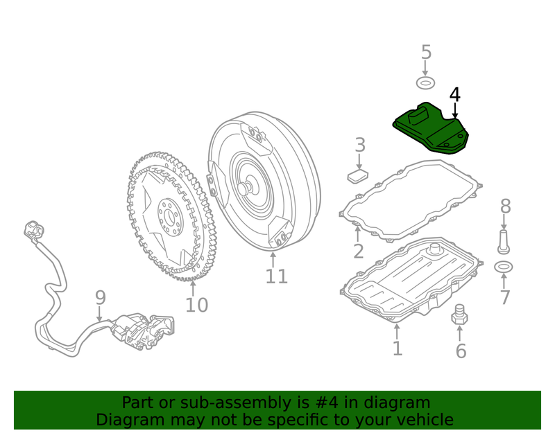 Genuine Porsche parts diagram