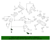 Genuine Porsche parts diagram