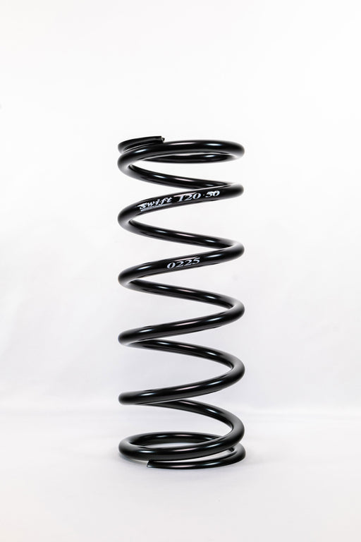 Coil Spring - Conventional - 5 in OD - 12 in Length - 225 lb/in Spring Rate - Black Powder Coat - Each