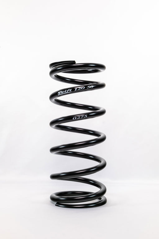 Coil Spring - Conventional - 5 in OD - 12 in Length - 275 lb/in Spring Rate - Black Powder Coat - Each