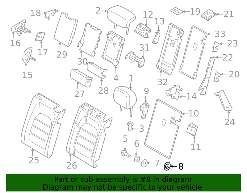 Part can be found as reference #8 in illustration