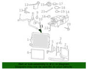 Genuine Porsche parts diagram