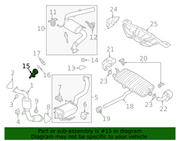 Genuine Porsche parts diagram