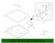 Genuine Porsche parts diagram