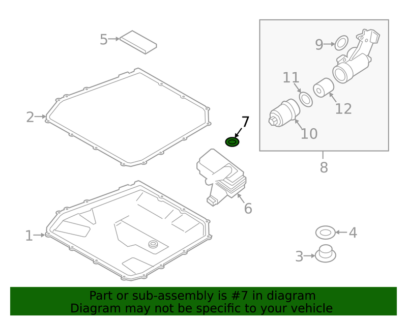 Genuine Porsche parts diagram