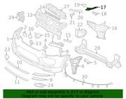 Genuine Porsche parts diagram